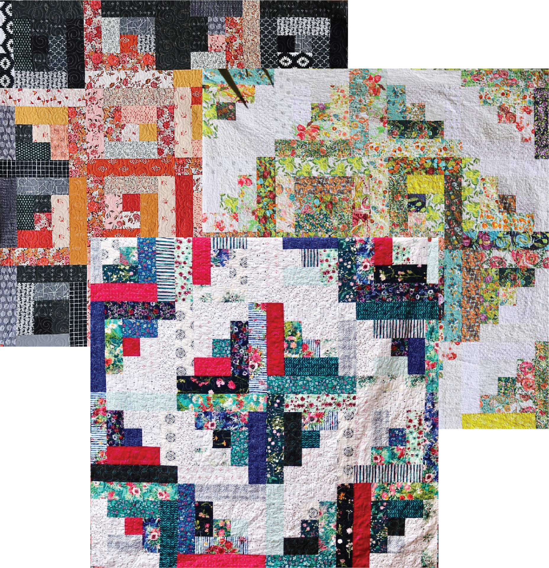Printable Log Cabin Quilt Pattern Easy Log Cabin Quilt For Beginners